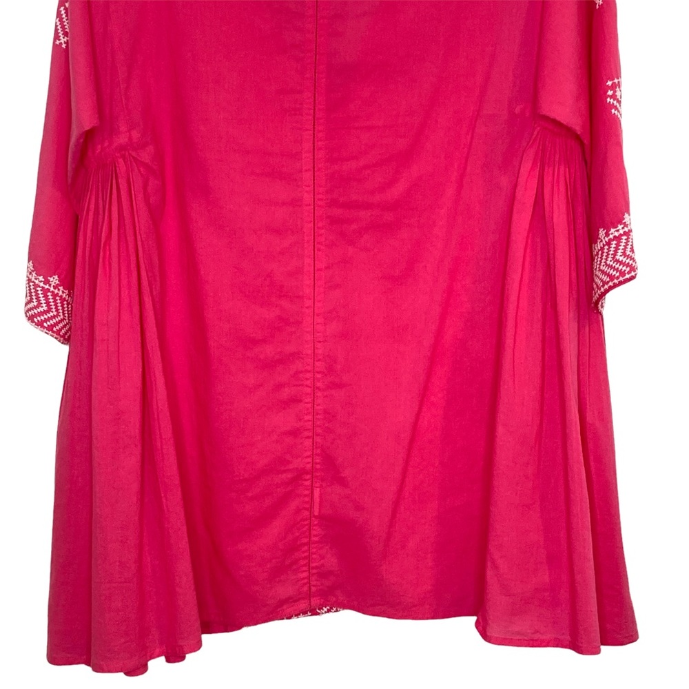 Roberta Roller Rabbit Pink Embroidered Short Sleeve Top - Picture 6 of 13